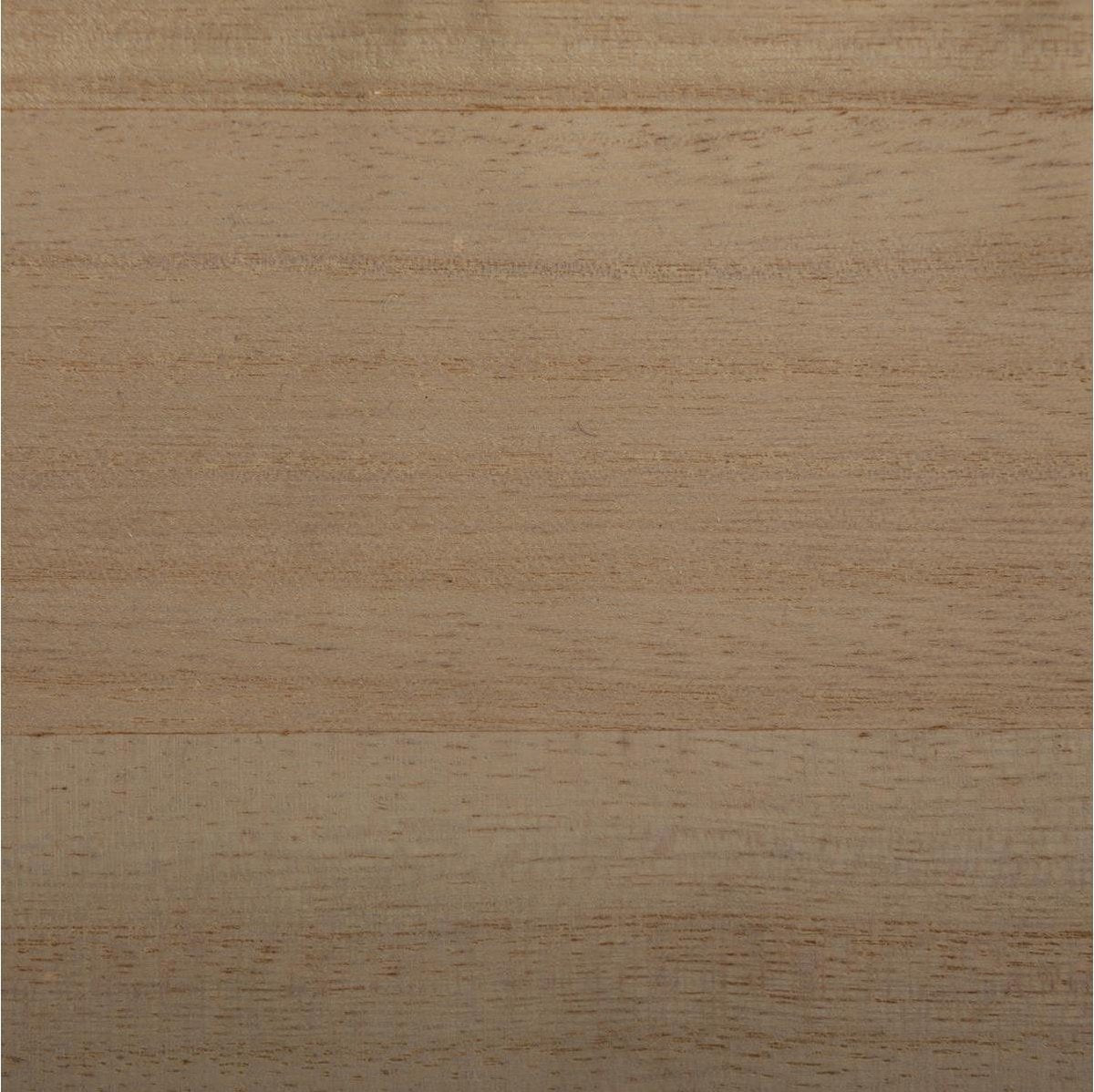 Wandplank - hout - metaal - zwart - wandrek - 48 cm