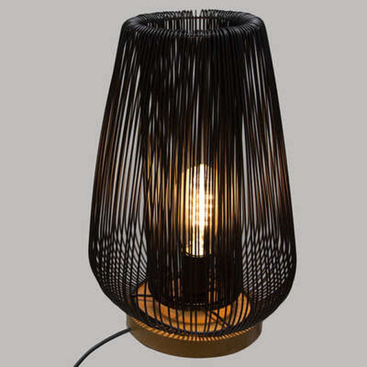 Wired metal table lamp - E27 - 40 W - H. 40.5 cm - Black