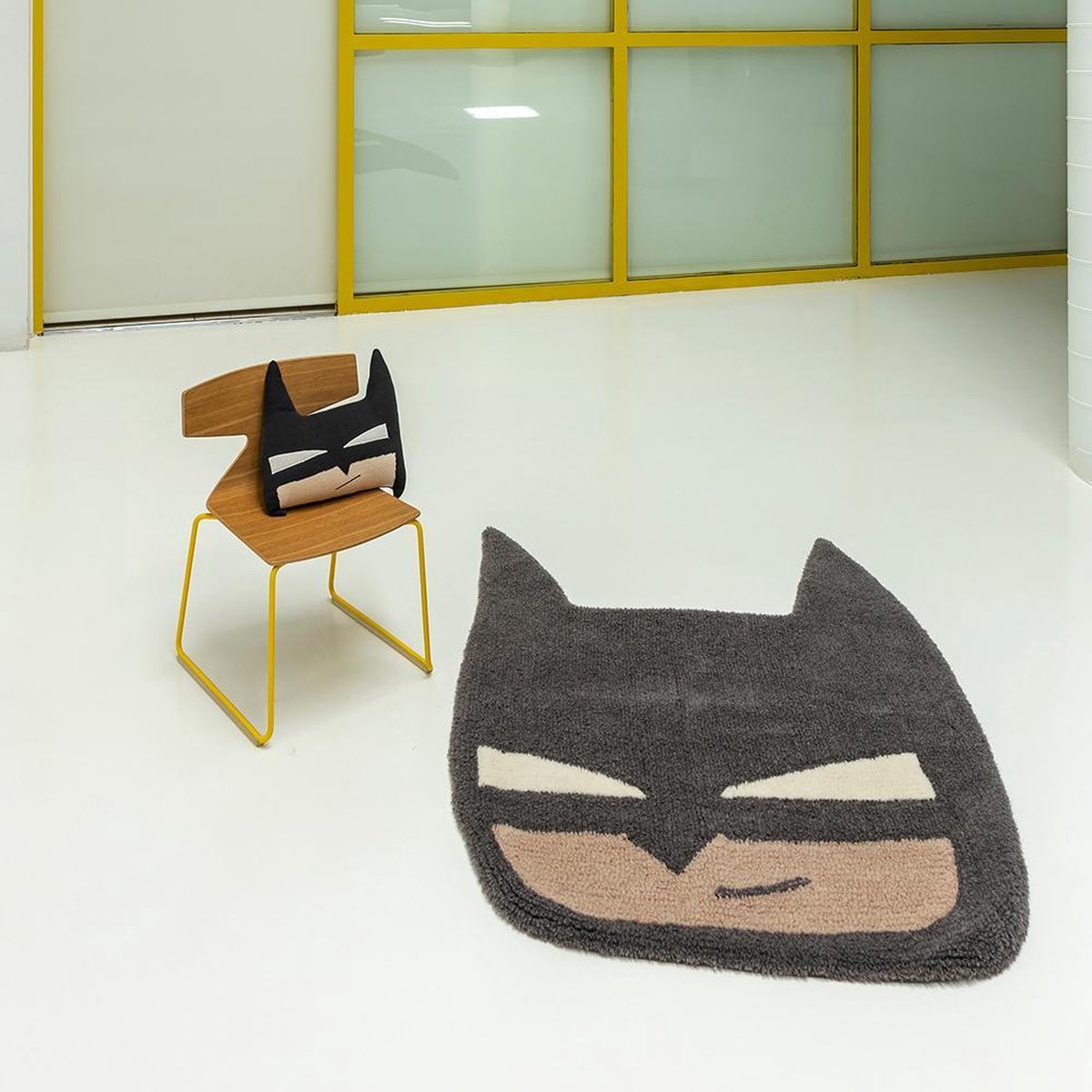 Lorena Canals Washable wool rug - Edgar Plans BatBoy - 90x120cm