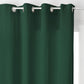 Atmosphera Lilou gordijnen groen 140 x 260 cm - Kant en klaar met ringen - Gordijn raambekleding - Groen