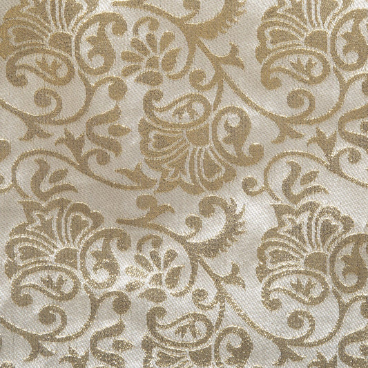 DELUXE XXL tafelkleed - Baroque beige met goud - 140 x 360 cm - Kersttafelkleed