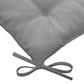 Hesperide Stoelkussens Korai grijs met lintjes - Waterafstotend - Afneembare hoes - 4 knopen - 40 x 40 cm