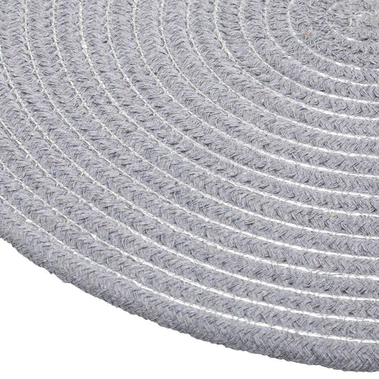 Coussin Atmosphera lot de 2 - Brillant - gris clair - Set de table - D35 cm