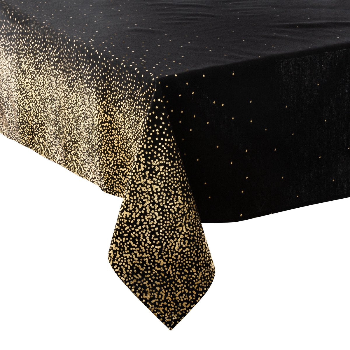 DELUXE tafelkleed - Leop zwart met goud - 140 x 240 cm - Kersttafelkleed
