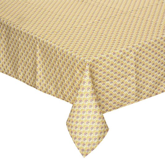 Atmosphera Tablecloth Gloria anti stain - 140 x 240 cm - Yellow - Anti stain