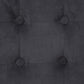 Atmosphera Leandre Poef velvet grijs - H35 cm - Voetbankje