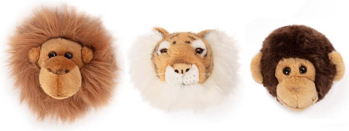 Wild & Soft Babykameraccessoires - Mini Dierenkoppen - Jungle