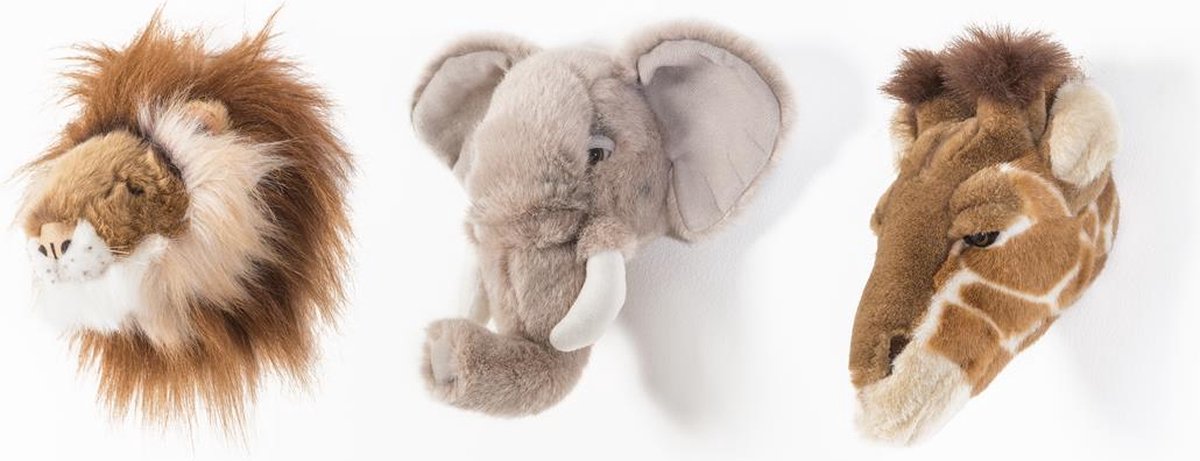 Accessoires chambre bébé Wild &amp; Soft - Mini Têtes d'Animaux - Safari