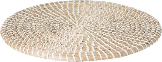 Secret de Gourmet Placemat round reed - Dia 35 cm - Underlay - white with natural