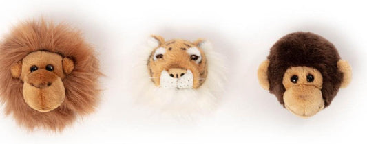 Accessoires chambre bébé Wild &amp; Soft - Mini Têtes d'Animaux - Jungle