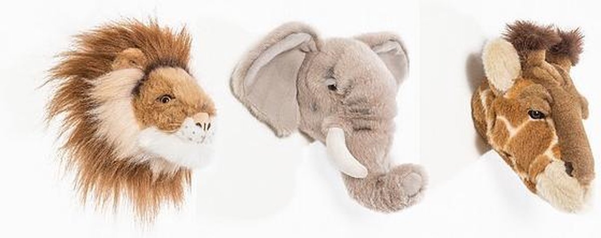 Accessoires chambre bébé Wild &amp; Soft - Mini Têtes d'Animaux - Safari