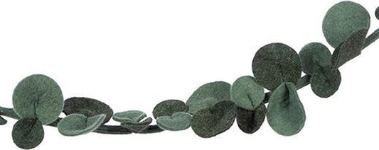 KidsDepot Eucalyptus felt garland Kes green - Children's room decor promotion - 180 cm