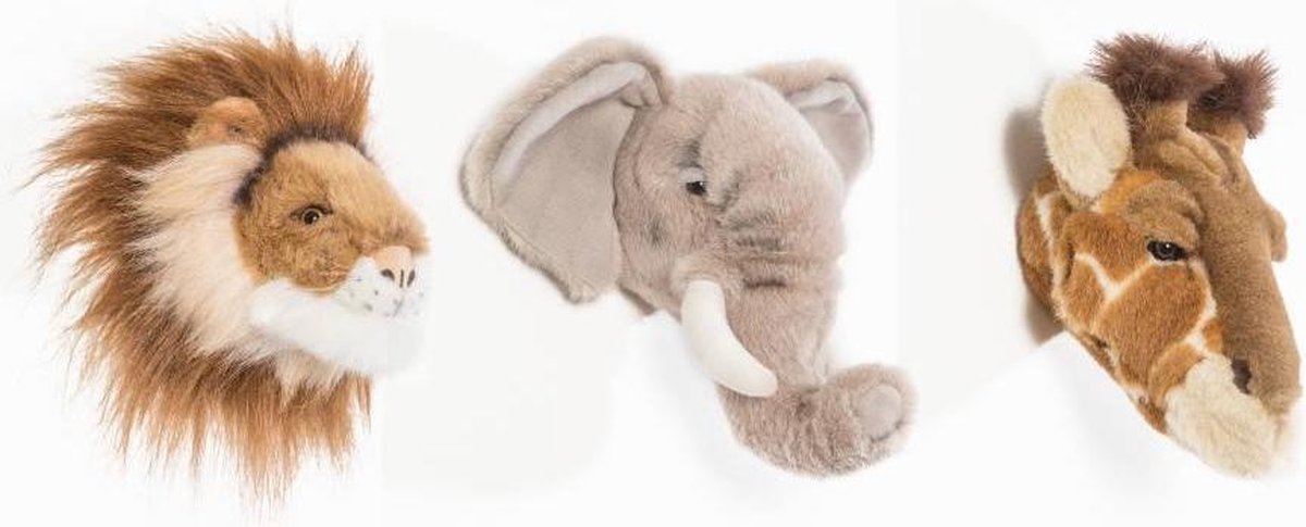 Accessoires chambre bébé Wild &amp; Soft - Mini Têtes d'Animaux - Safari