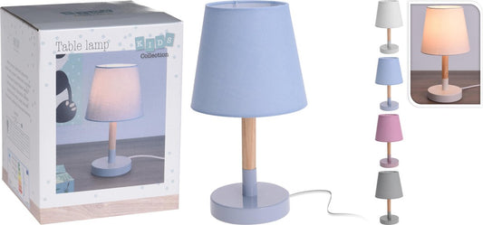 Home&amp;Styling Lampe de table - Avec abat-jour - Lampe pour enfants -Blanc