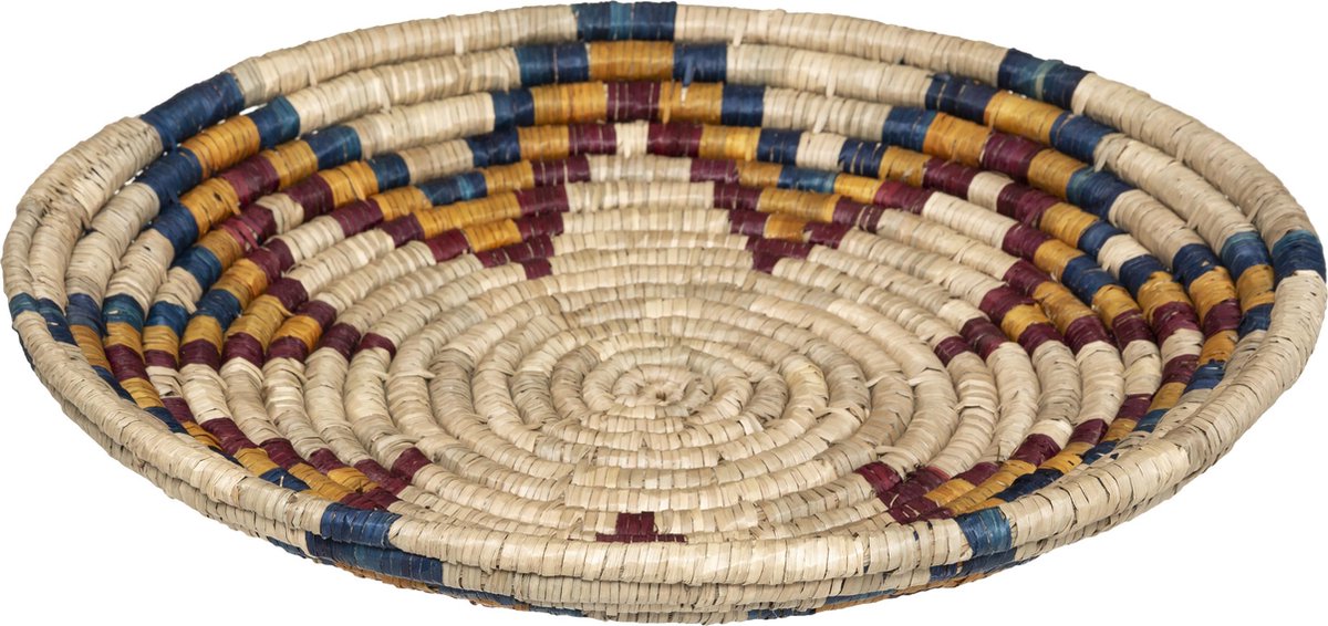 Atmosphera wanddecoratie mand hyacint - 50 CM - Multicolor - Muur decoratie