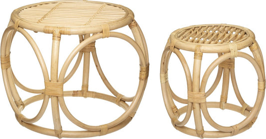 Atmosphera Aoni Side table set - Rattan - Table - Beautiful design