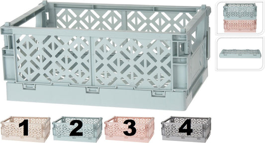 Storage crate - Folding crate - Storage - Beige - 4 Colors Available - 23.5 x 35 x 13.7cm