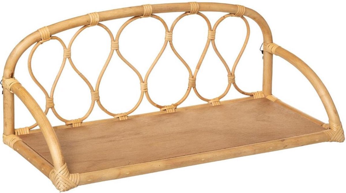 Atmosphera wall rack rattan - 57 cm - Wall shelf