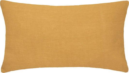 Taie d'oreiller Atmosphera 100% Lin - 50 x 70 cm - Ocre