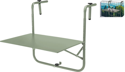 Balcony table - Matte Light Green - Adjustable