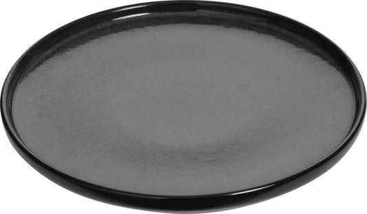 Atmopshera assiette plate Terre Noir - 2 pièces - Dia 27 cm