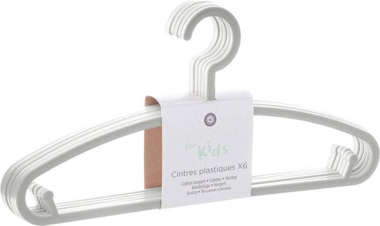 Atmosphera Kids Children's Hanger - Clothes Hanger - White - 24 pieces - Plastic