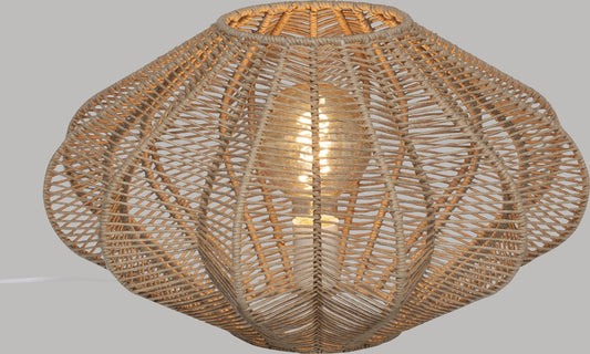 Atmosphera tafellamp Tery Naturel - H 25 cm - Staande lamp - E27 - Dia 44 cm