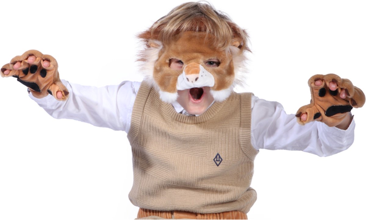 Wild &amp; Soft Lion Dress Up Set - Masque, queue et gants