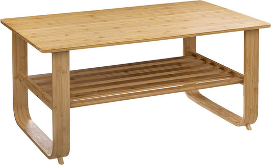 Atmosphera Coffee Table Hoca - Bamboo - Table - Side table - With extra shelf - Coffee table