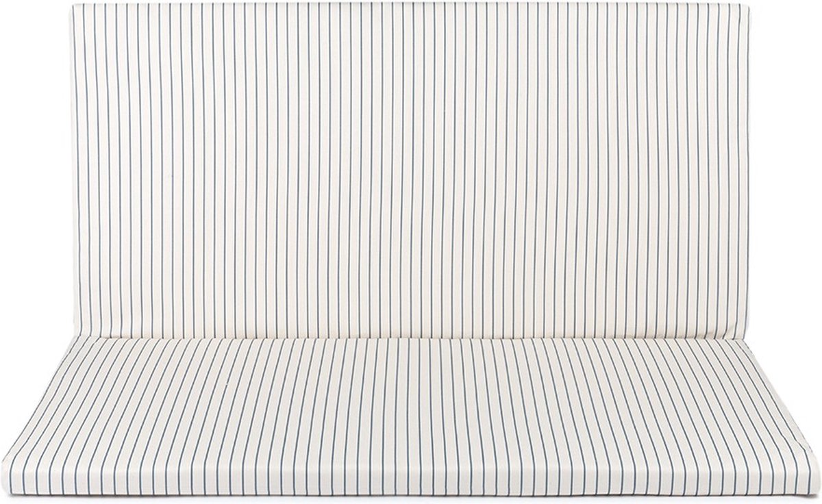 Nobodinoz Bebop matras Blue Thin Stripes/Natural - Speelkleed