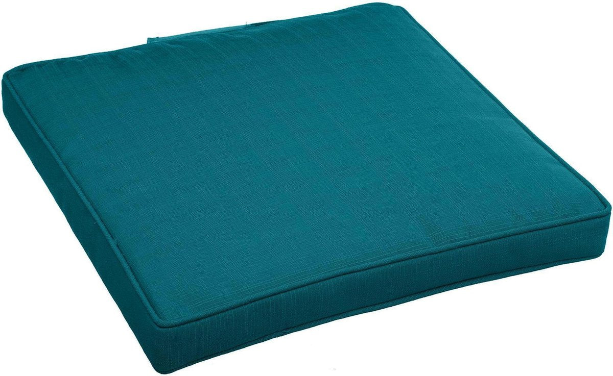 Hesperide Chair Cushions Korai Canard - Water-repellent - Removable cover - With Velcro - 40 x 40 cm - Blue