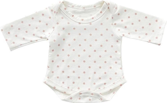 Byastrup Doll Bodysuit Long Sleeve 45 Cm Pink Dots