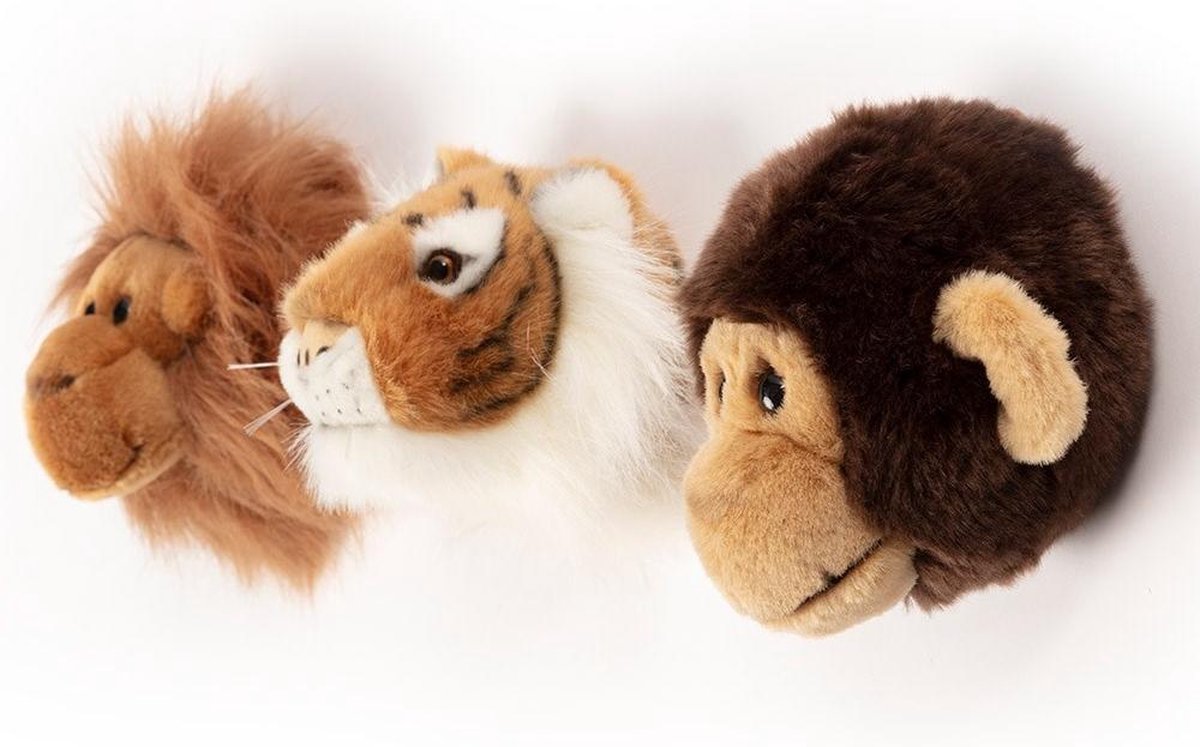 Wild & Soft Babykameraccessoires - Mini Dierenkoppen - Jungle