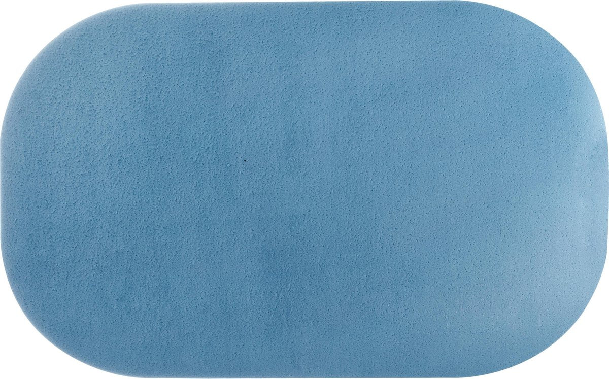 Atmosphera Nina Soft placemats/Onderleggers - Set van 4 - 44x28cm - Blauw