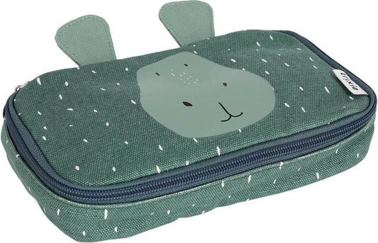 Trixie Pencil Case Rectangular Mr. Hippo - Green