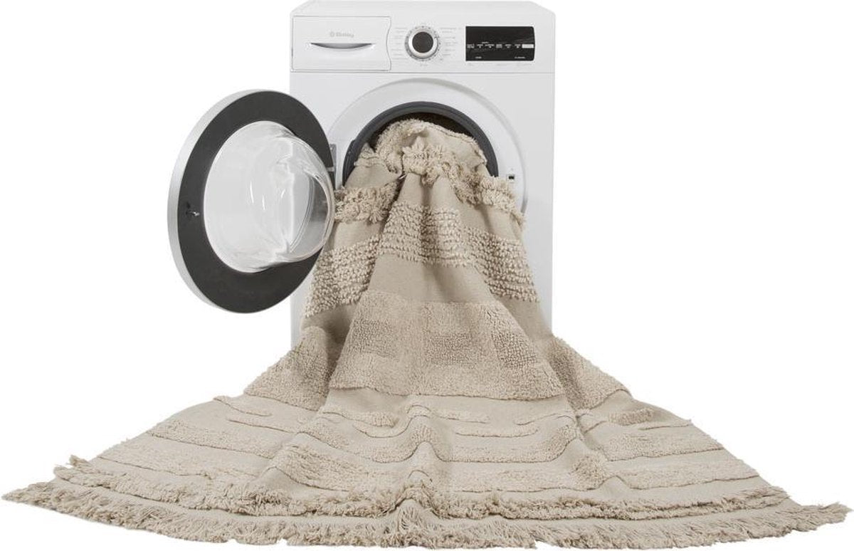 Lorena Canals Wasbaar katoen vloerkleed - Air Natural M - 140x200cm