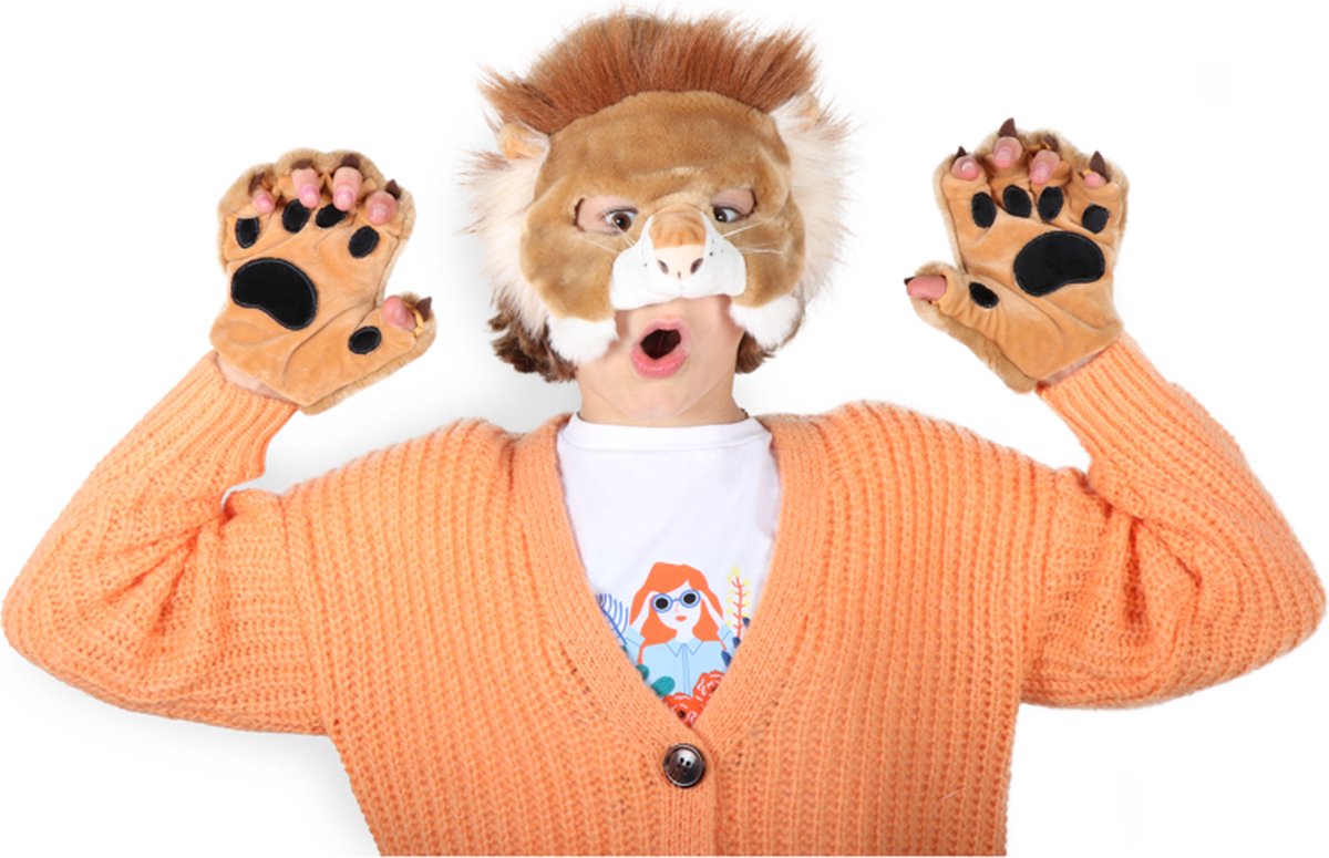 Wild &amp; Soft Lion Dress Up Set - Masque, queue et gants