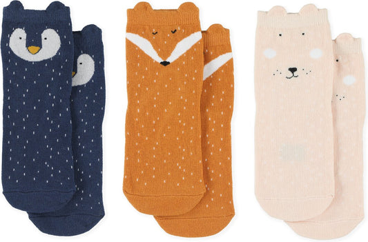 Trixie Chaussettes courtes lot de 6 paires - Lapin/Renard/Pingouin