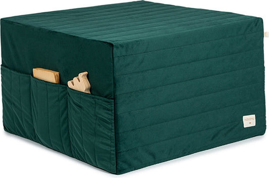 Nobodinoz Sleepover Velvet mattress Jungle Green