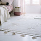 Lorena Canals Washable cotton rug - Hippy Stars Natural - 120x175cm