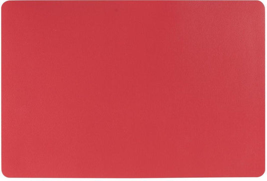 Atmosphera Placemat set van 4 - Rood - Lederlook - 45 x 30 cm - Onderleggers