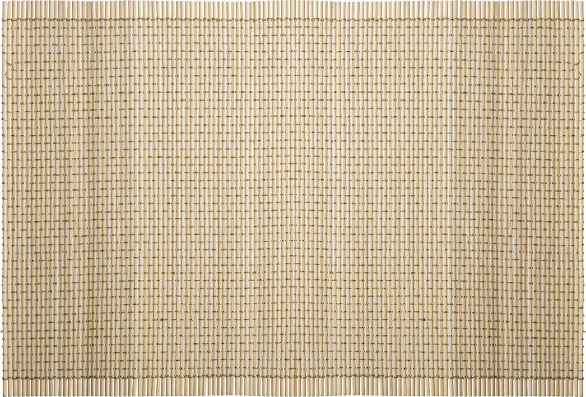 Secret de gourmet Onderlegger bamboe set van 4 beige - Placemat - Tafelonderlegger - 45 X 30 CM