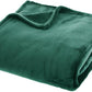 Atmopshera Plaid effen flanel fleece deken - 180x230 cm - Groen