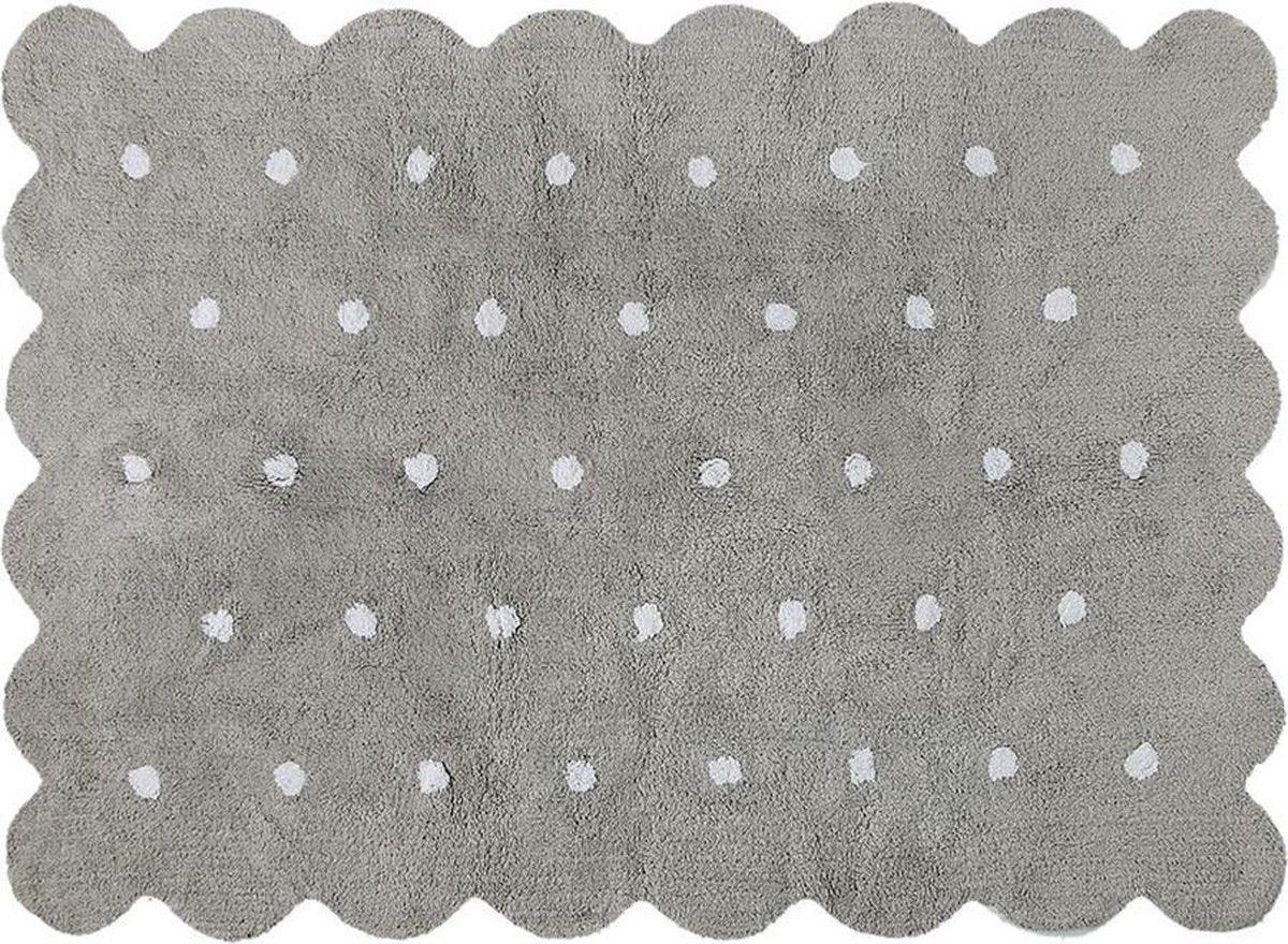 Lorena Canals Washable cotton rug - Galleta Gray - 120x160cm