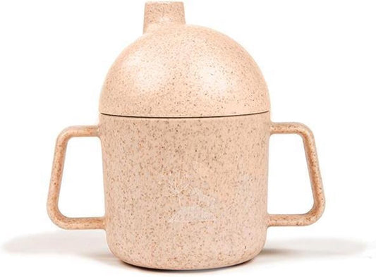 Pellianni: TASSE À BOIRE ROSE 11,5x12x7cm, 180ml, en blé, 100% biodégradable, le lavage des mains est préférable