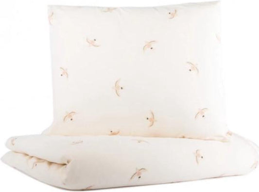 Nobodinoz duvet cover 100x150cm Himalaya - Haiku Birds Natural