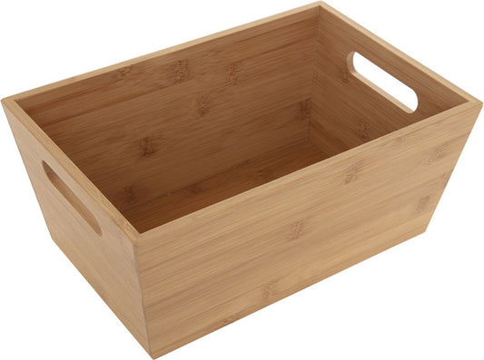 5Five Bamboo storage bin with handles - E-12-3-DHood - Sustainable