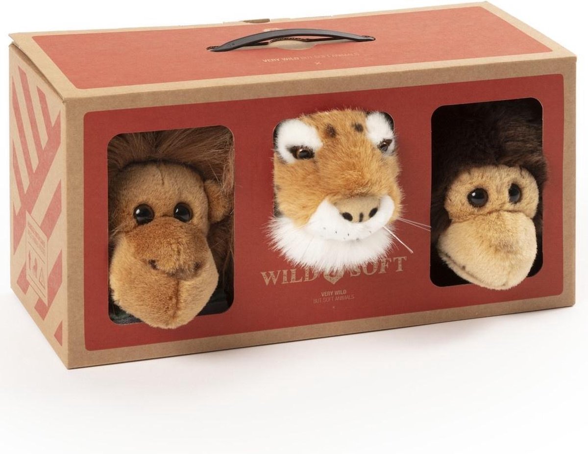 Wild & Soft Babykameraccessoires - Mini Dierenkoppen - Jungle