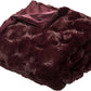 Atmosphera Plaid faux bont Bordeaux - 125 x 150 cm - Extra zacht