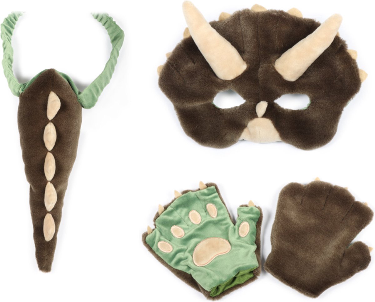 Wild &amp; Soft Dino Dress Up Set - Mask, tail and gloves